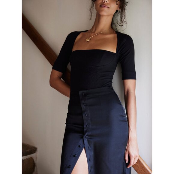 Free People Everly Bodysuit Black - Picture 9 of 16